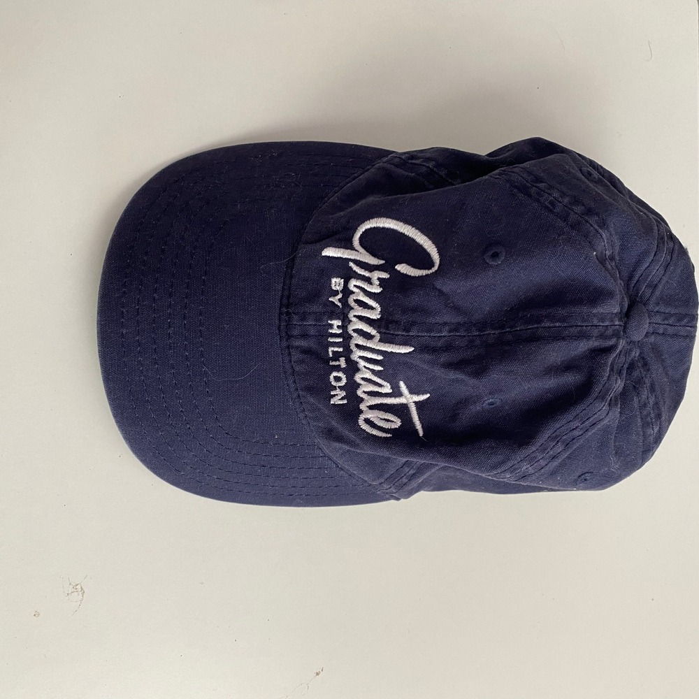 Graduate by Hilton Baseball Cap Men OS‎ Navy Blue Embroidered Dad Hat